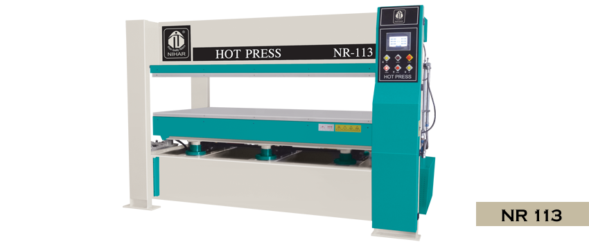 Hot Press Machine Manufacturer India, Veneer & Laminate Doors Pressing Machine Exporter: NiharIndustries.com